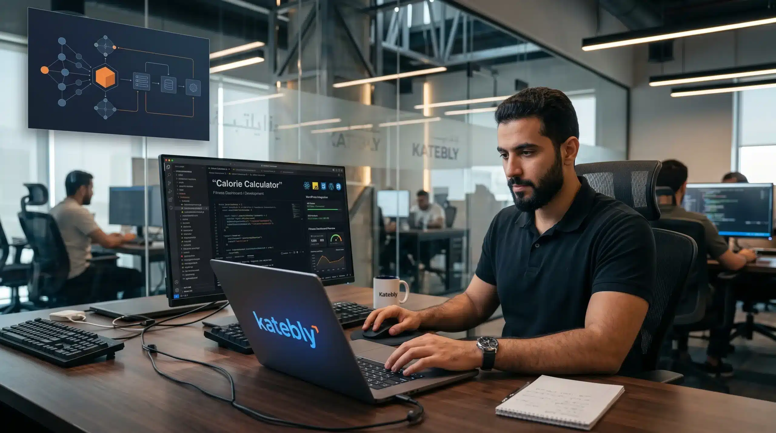 برمجة أداة حساب السعرات الحرارية باستخدام تقنيات الويب الحديثة 