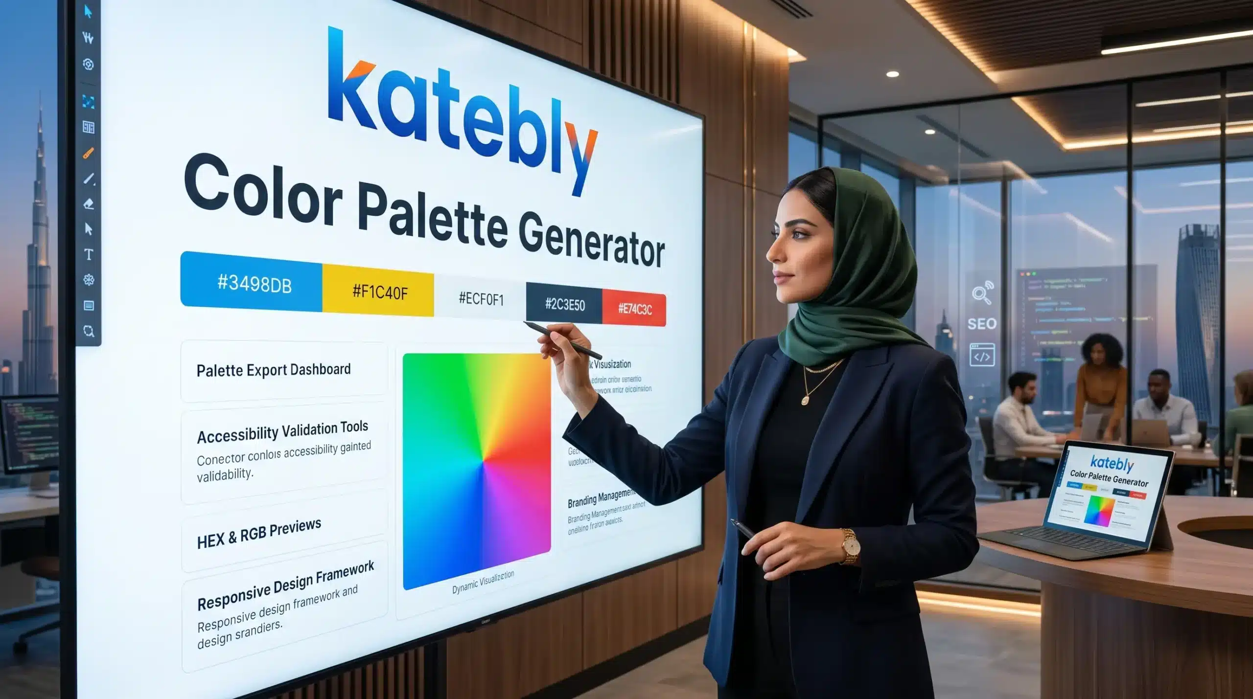 ما أهم المميزات التي يبحث عنها المصممون في مولدات الألوان الرقمية؟
