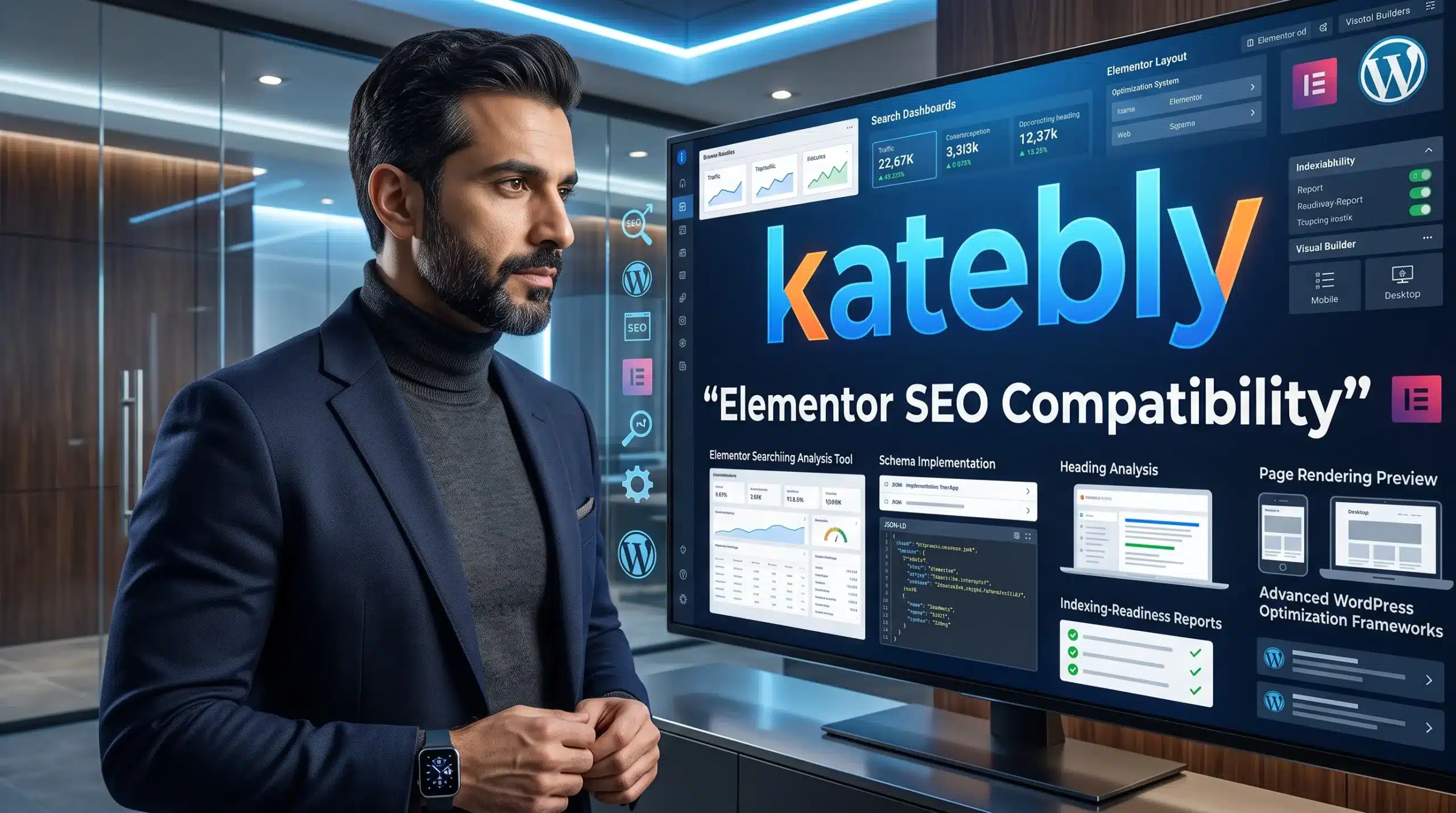 كيفية ضمان توافق إضافات السيو مع منشئ الصفحات المنتور تهيئة صفحات Elementor لمحركات البحث