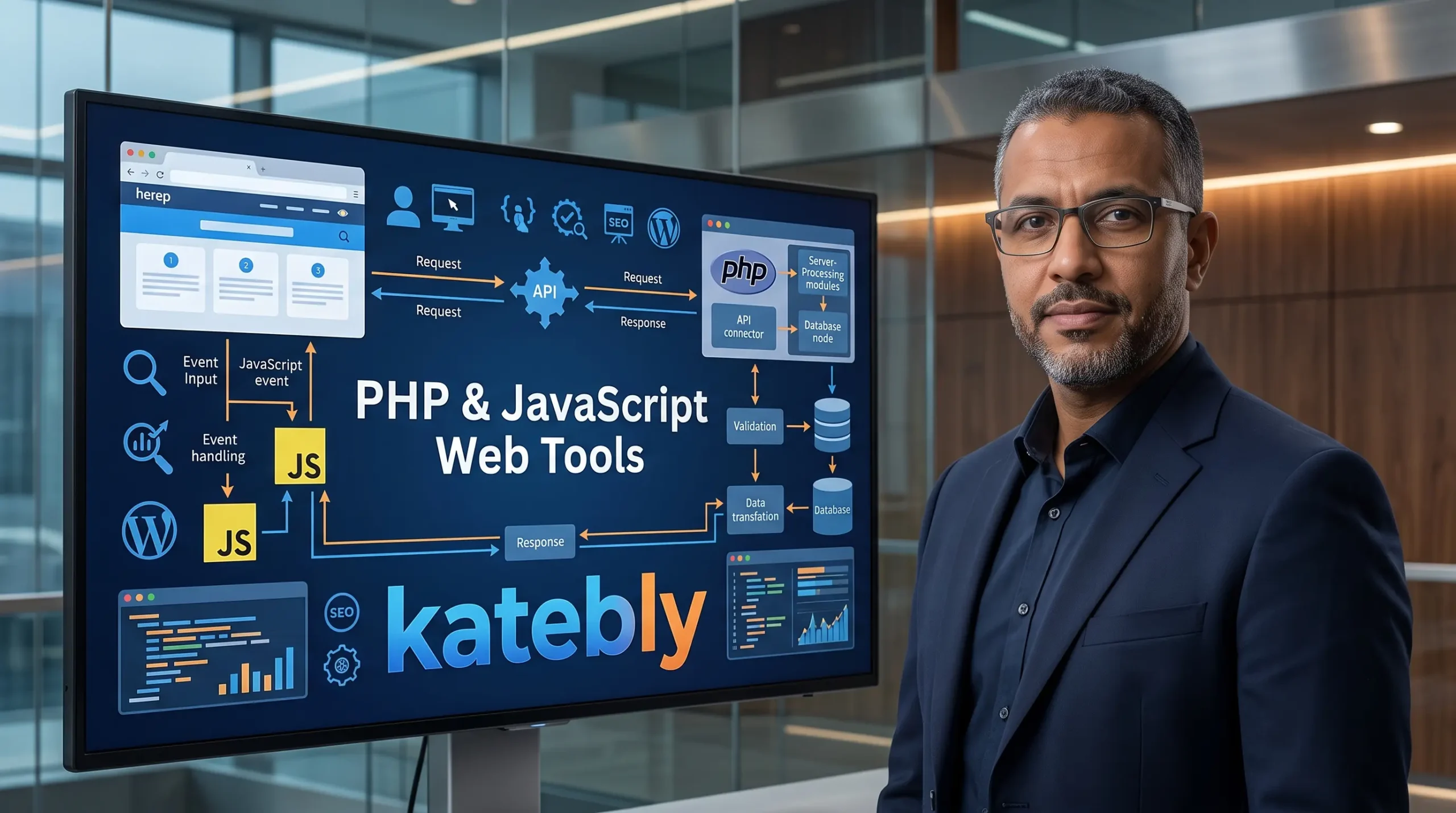دليلك لتطوير أدوات ويب تفاعلية باستخدام PHP و JS أساسيات بناء أدوات ويب تفاعلية تجمع بين PHP وJavaScript