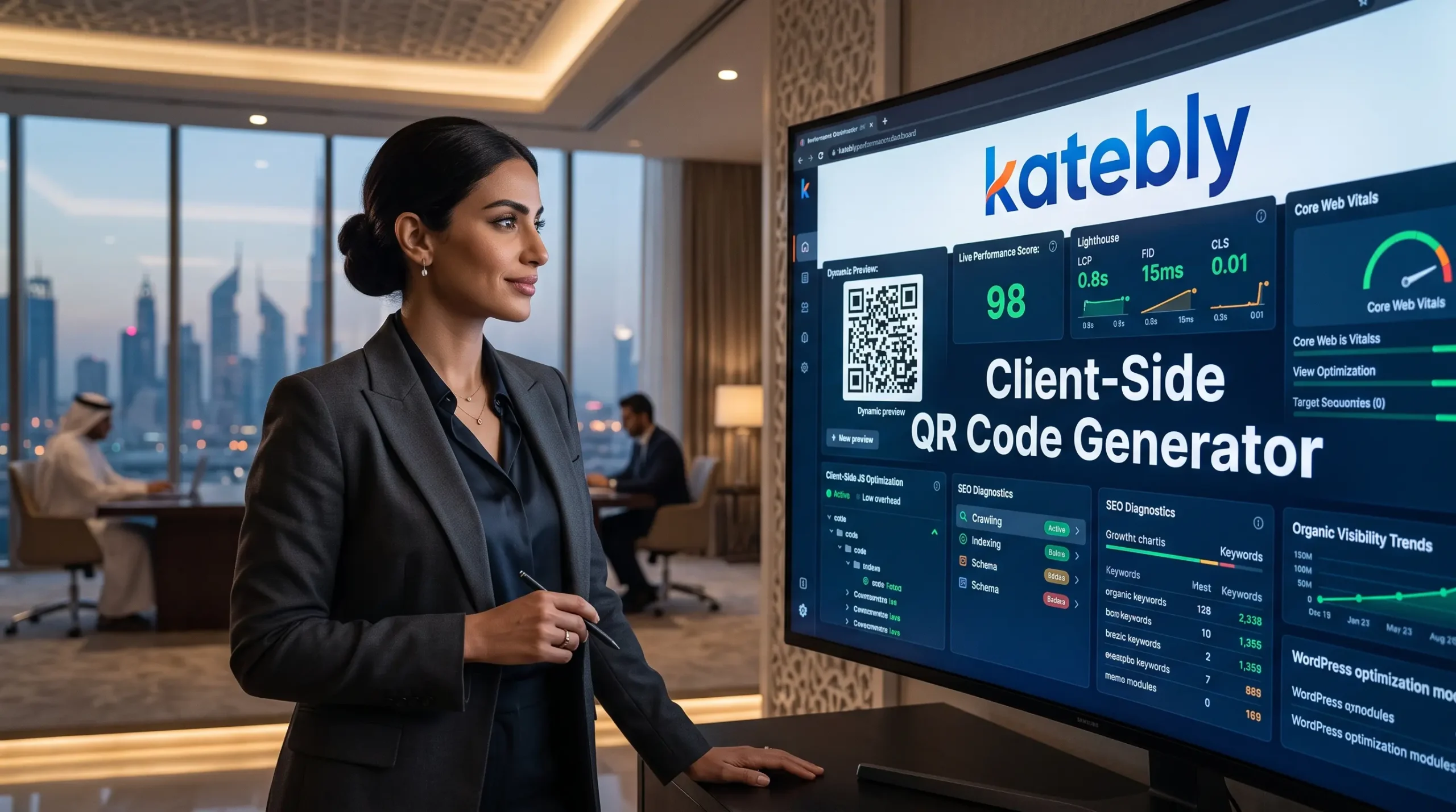 برمجة أداة توليد QR Code ووردبريس بـ Client-Side