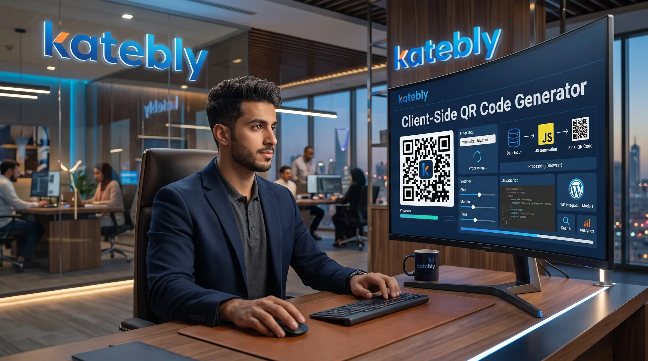 برمجة أداة توليد QR Code ووردبريس بـ Client-Side تحسين أداء وSEO صفحة مولد QR Code في ووردبريس